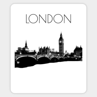 London Thames and Big Ben Sticker